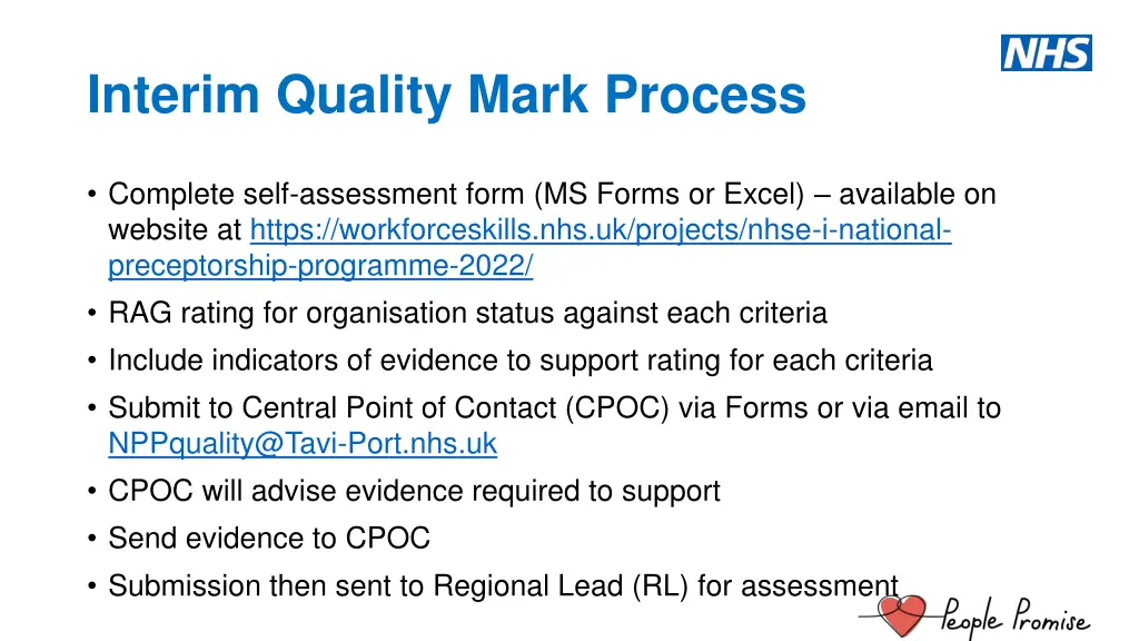 interim quality mark process 1