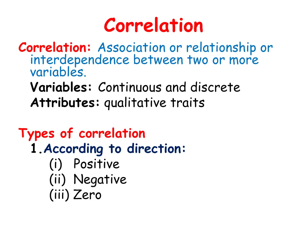 correlation