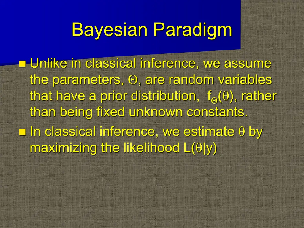 bayesian paradigm