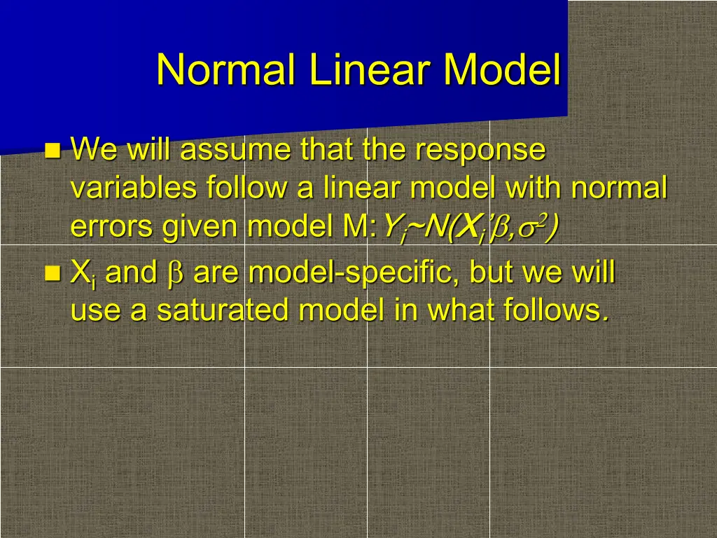 normal linear model