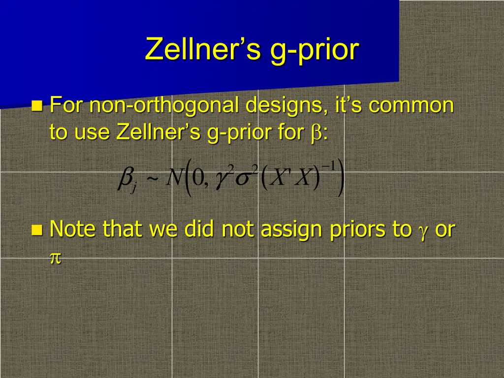 zellner s g prior
