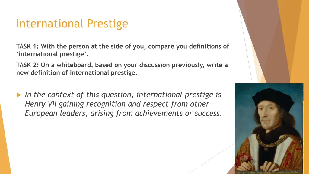 international prestige