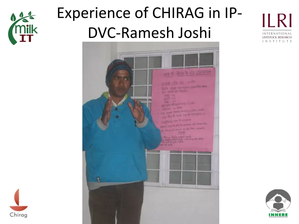 experience of chirag in ip dvc ramesh joshi