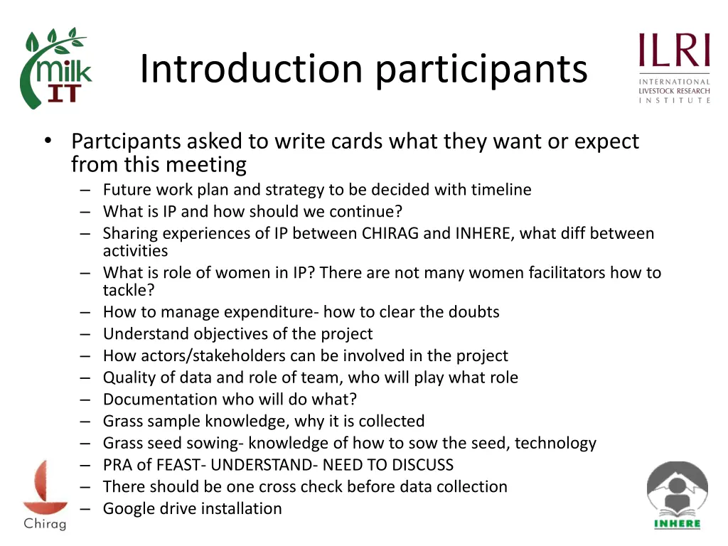 introduction participants