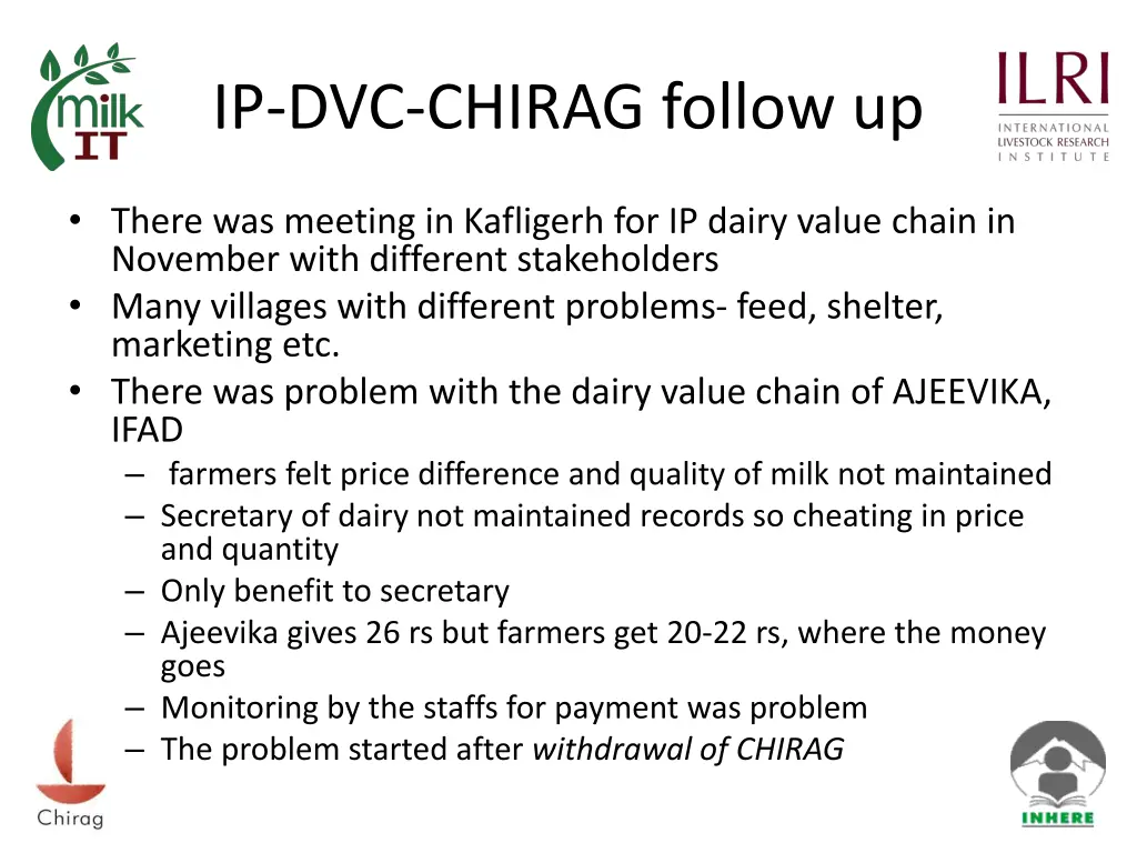 ip dvc chirag follow up