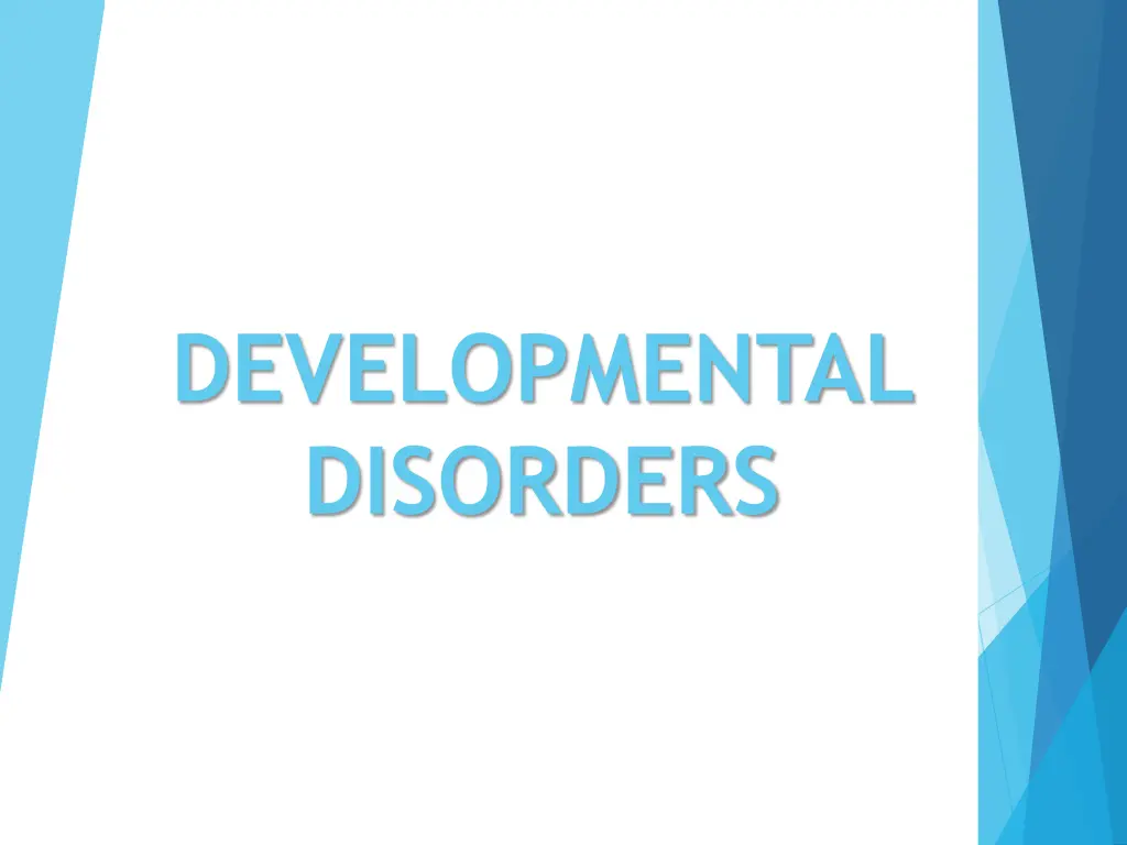 developmental disorders