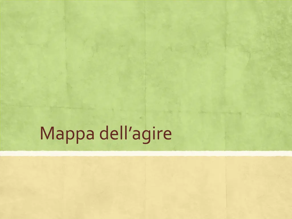 mappa dell agire