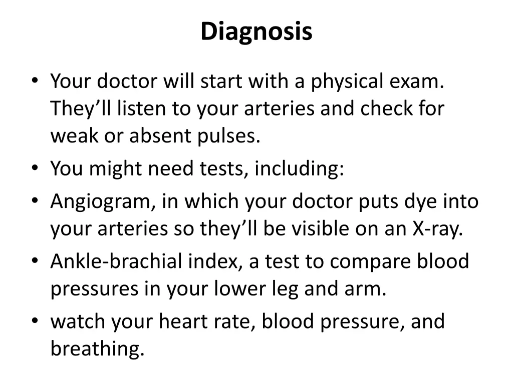 diagnosis