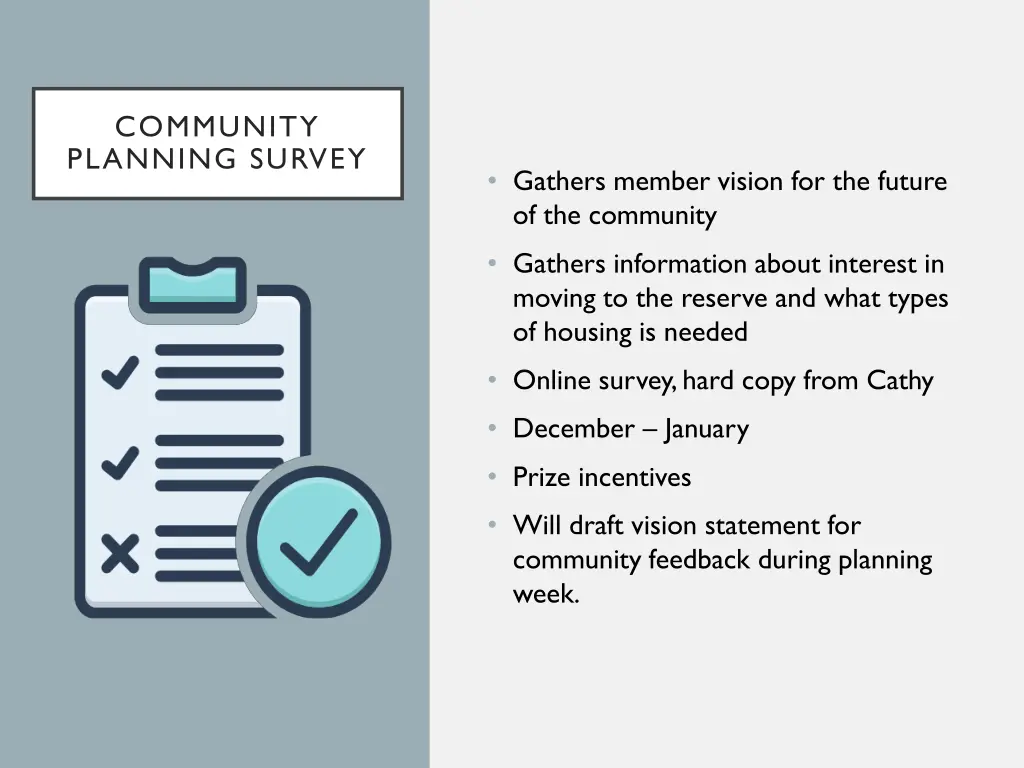 community planning survey