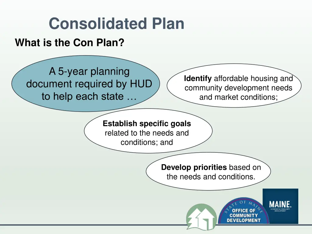 consolidated plan what is the con plan