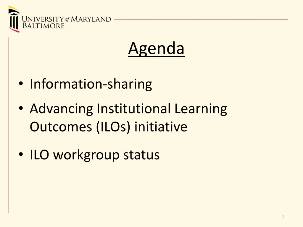 agenda