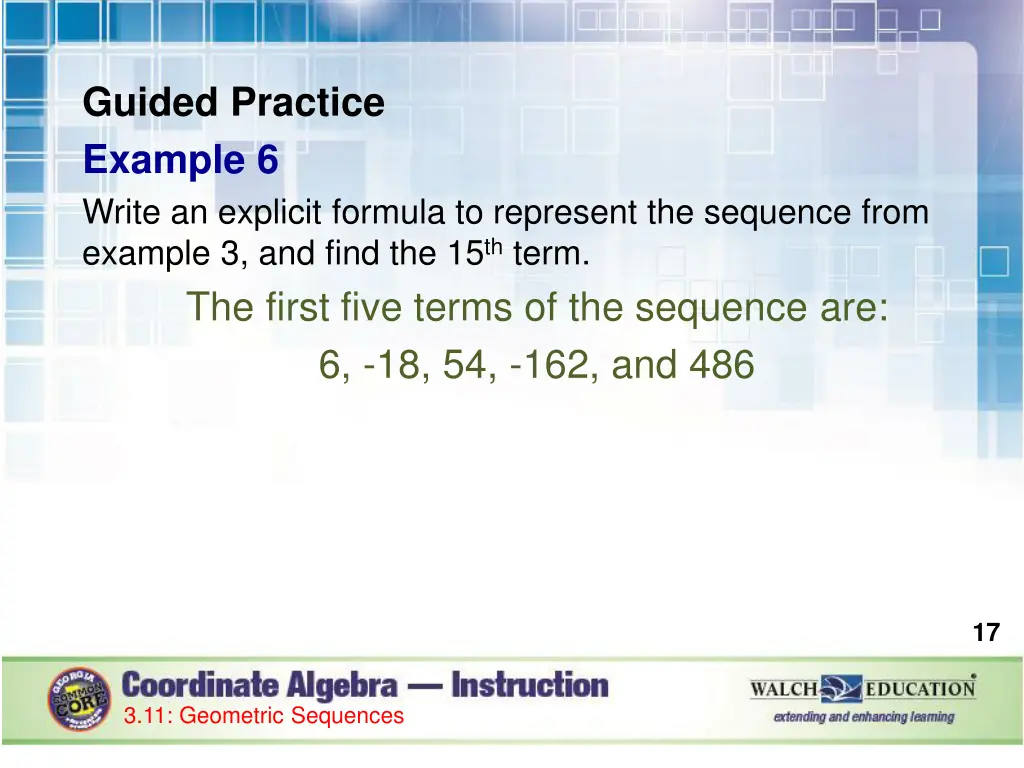 guided practice example 6 write an explicit