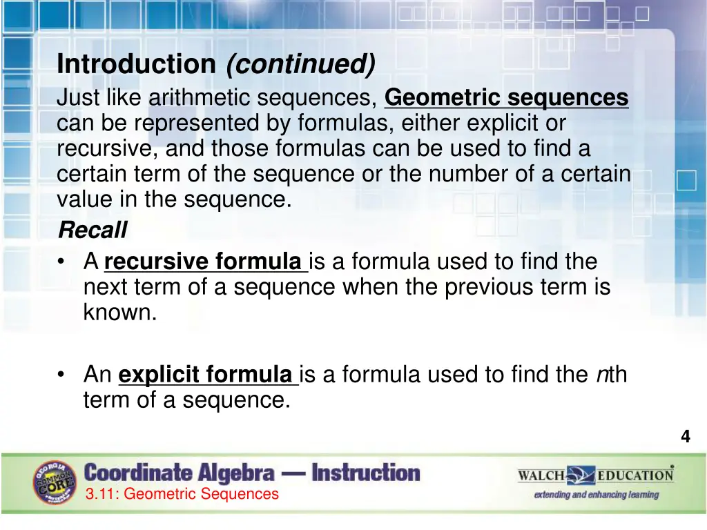 introduction continued just like arithmetic