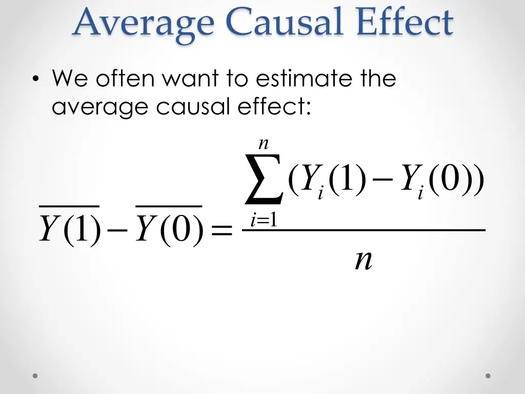 average causal effect