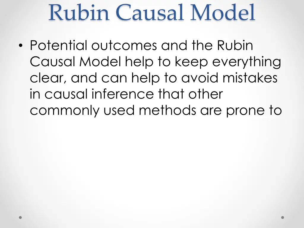 rubin causal model 1