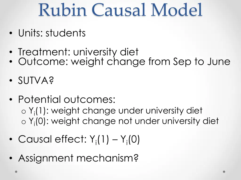 rubin causal model