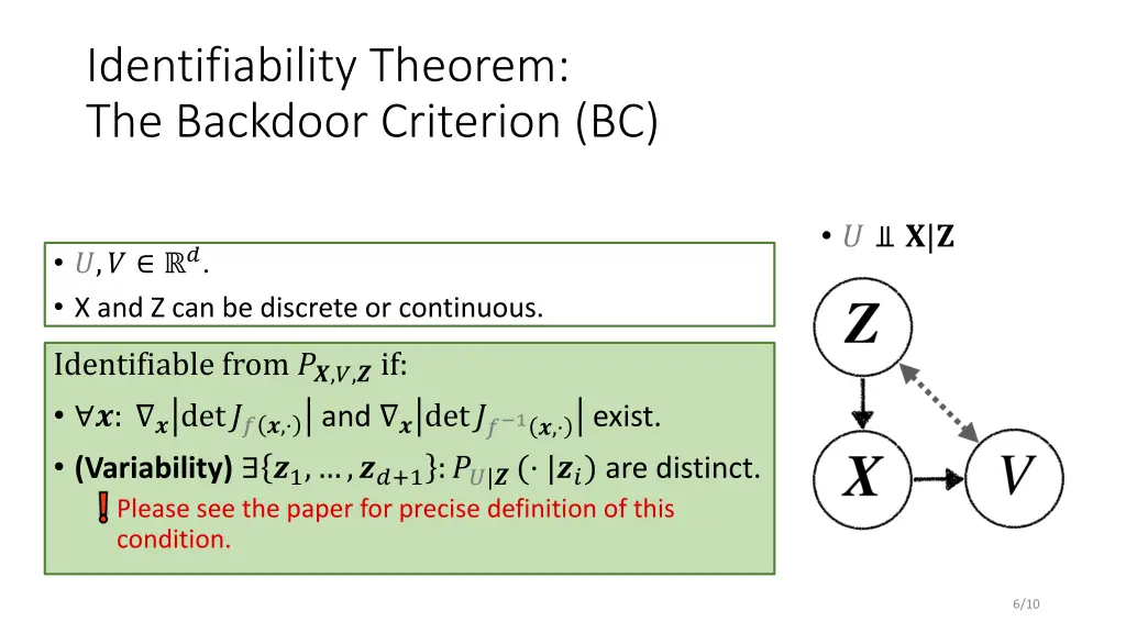 identifiability theorem the backdoor criterion bc 1