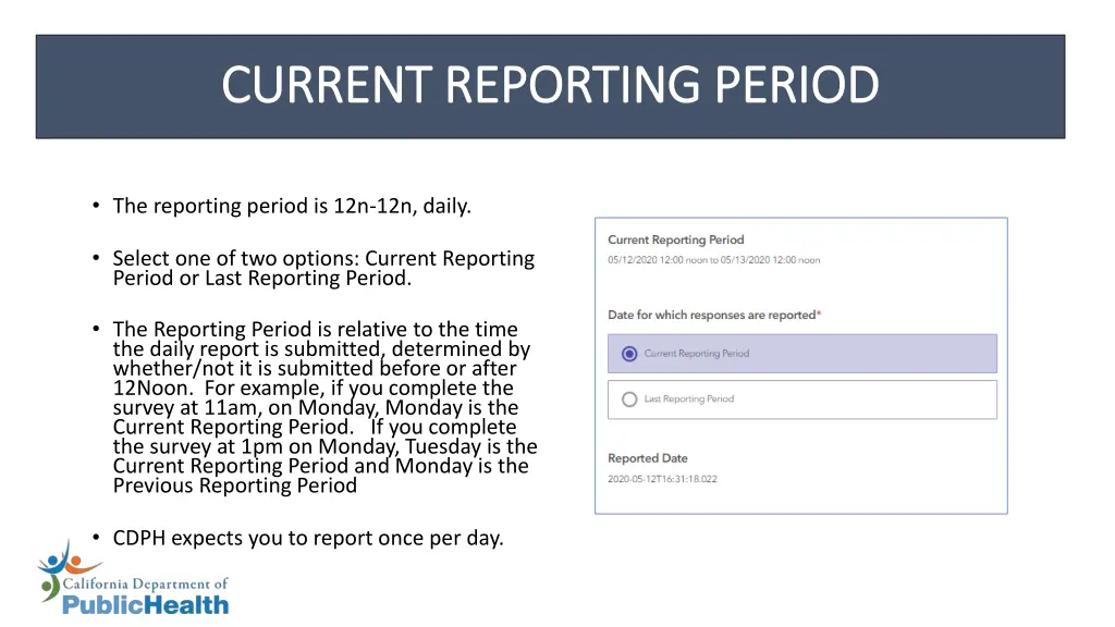 current reporting period current reporting period