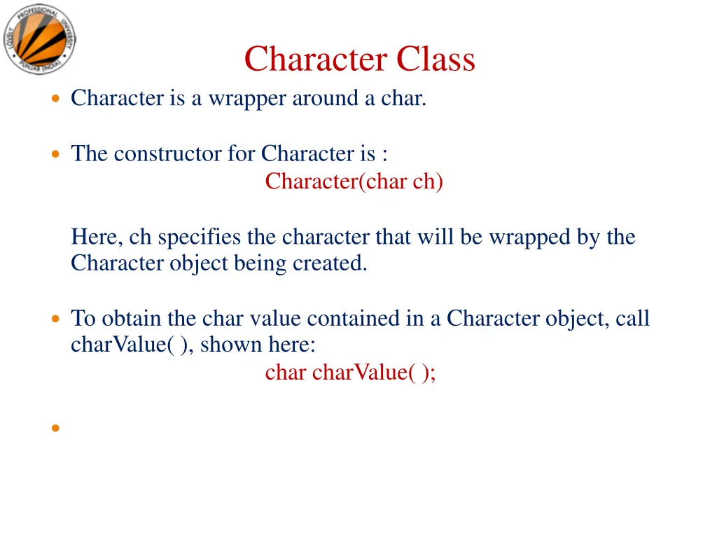 character class