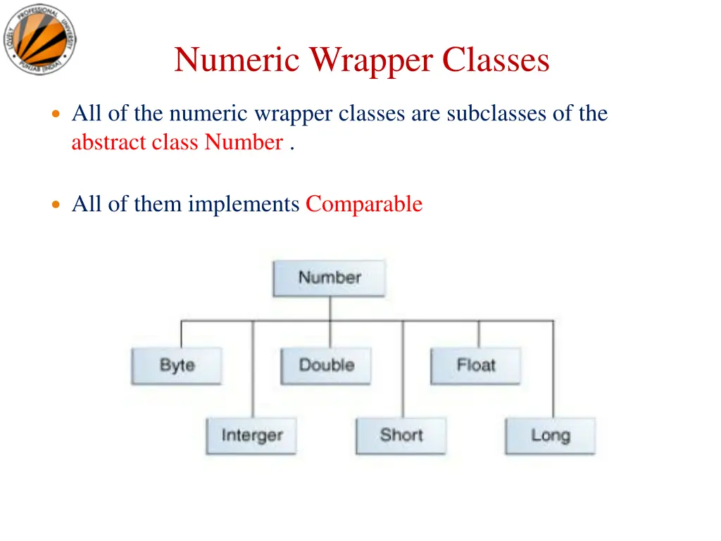 numeric wrapper classes