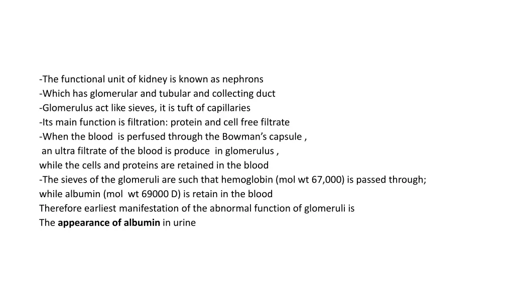 the functional unit of kidney is known