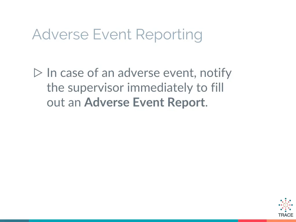 adverse event reporting 1