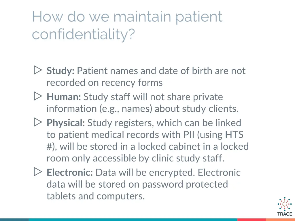 how do we maintain patient confidentiality