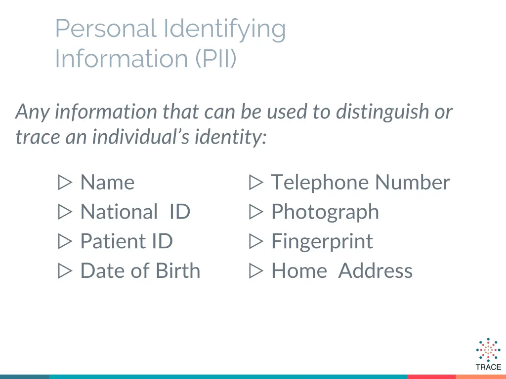 personal identifying information pii