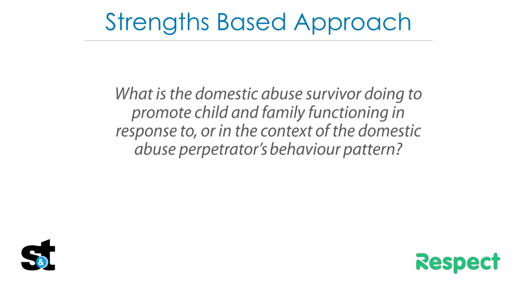 strengths based approach