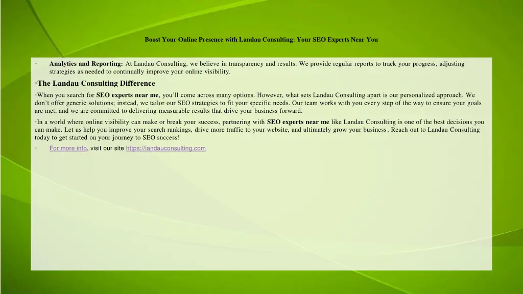 boost your online presence with landau consulting 1