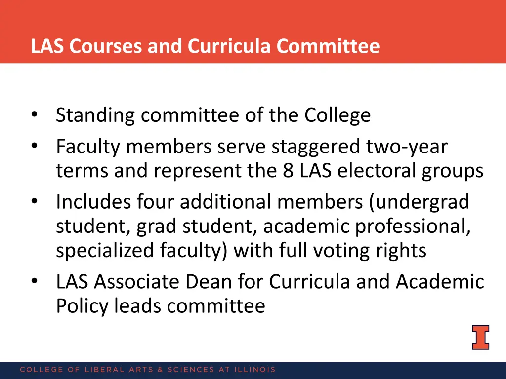 las courses and curricula committee