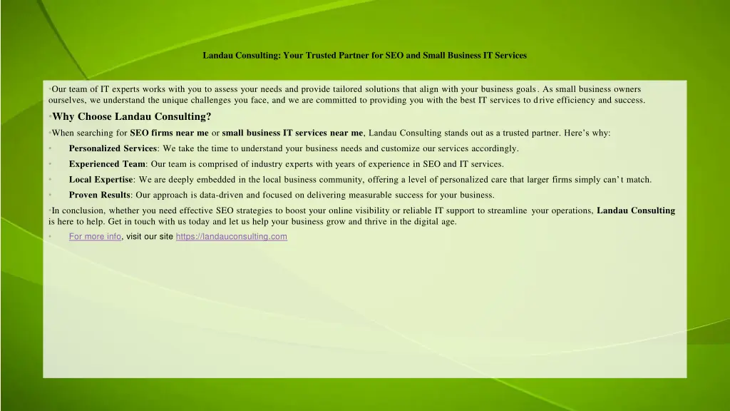 landau consulting your trusted partner 1