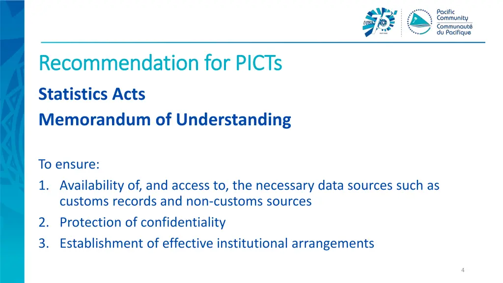 recommendation for picts recommendation for picts