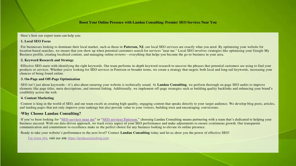 boost your online presence with landau consulting 1