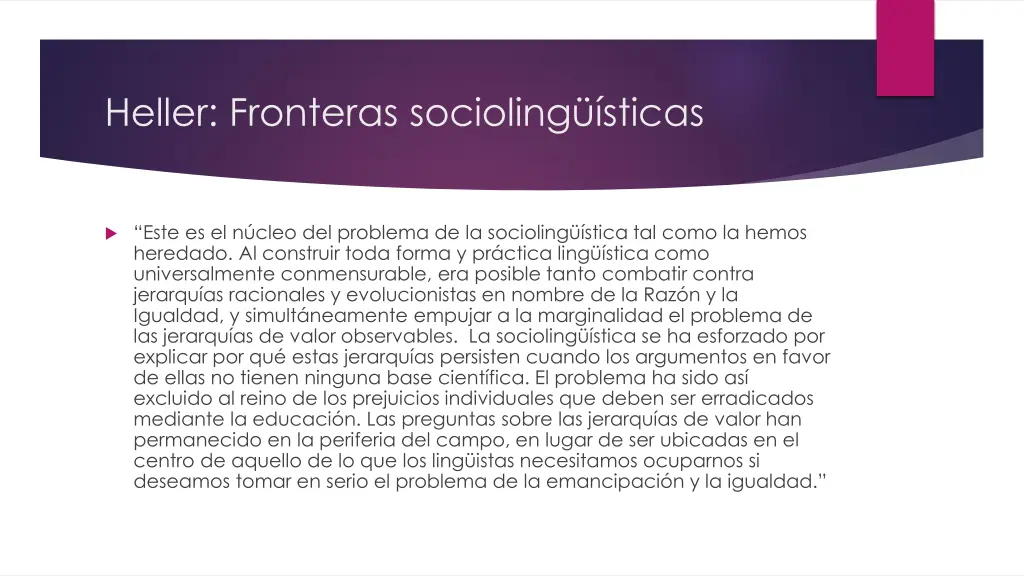 heller fronteras socioling sticas