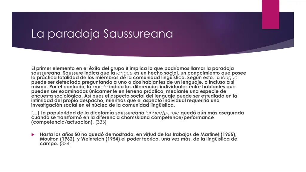 la paradoja saussureana