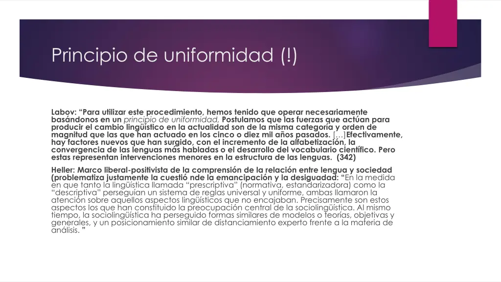 principio de uniformidad