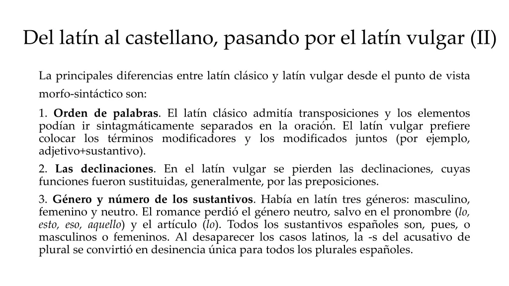 del lat n al castellano pasando 1