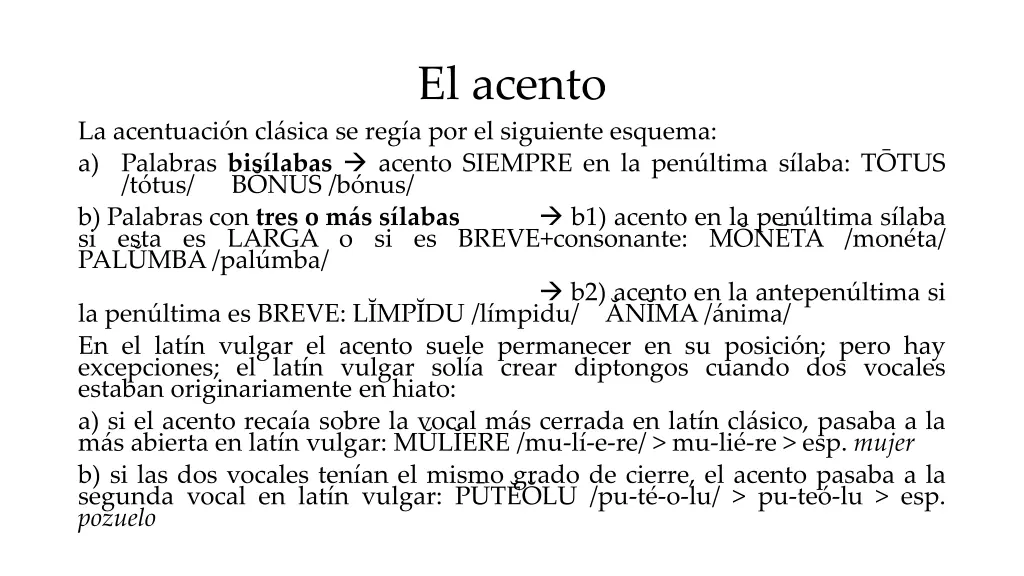 el acento