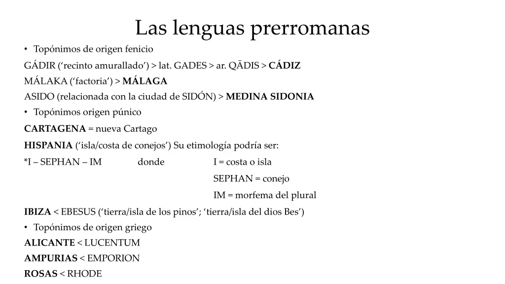 las lenguas prerromanas top nimos de origen