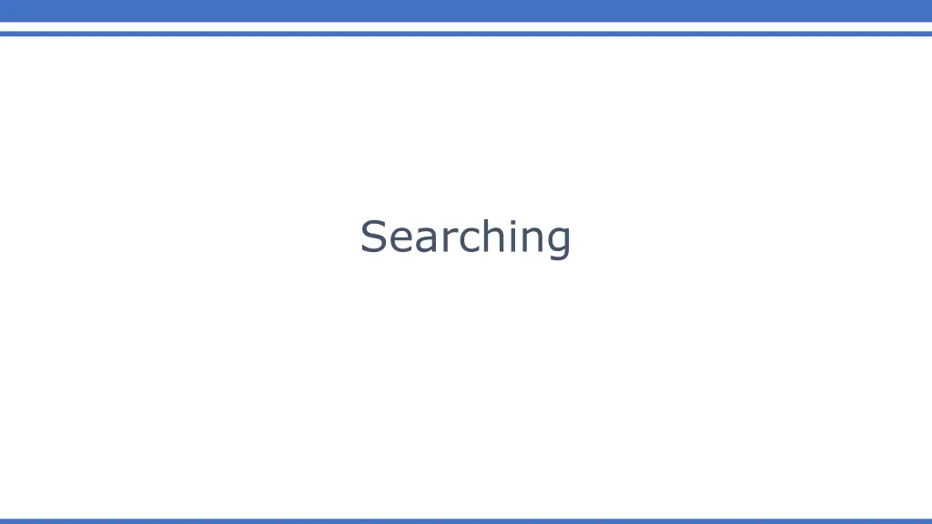 searching