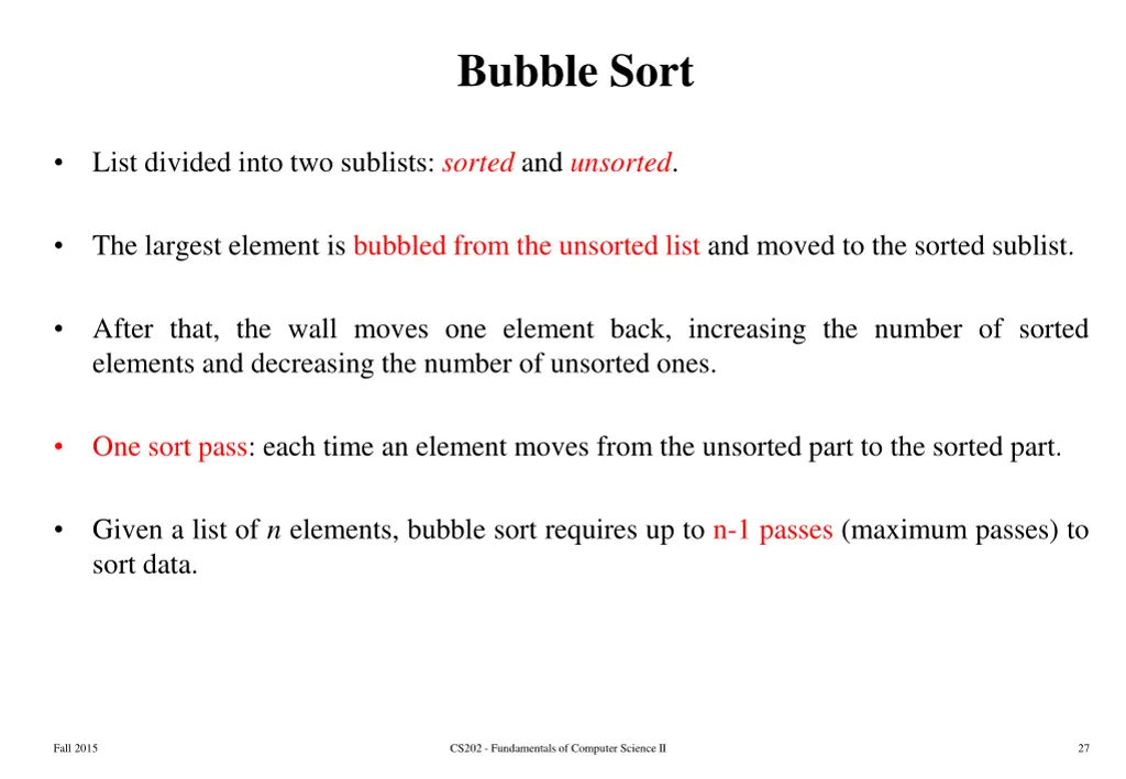 bubble sort 1