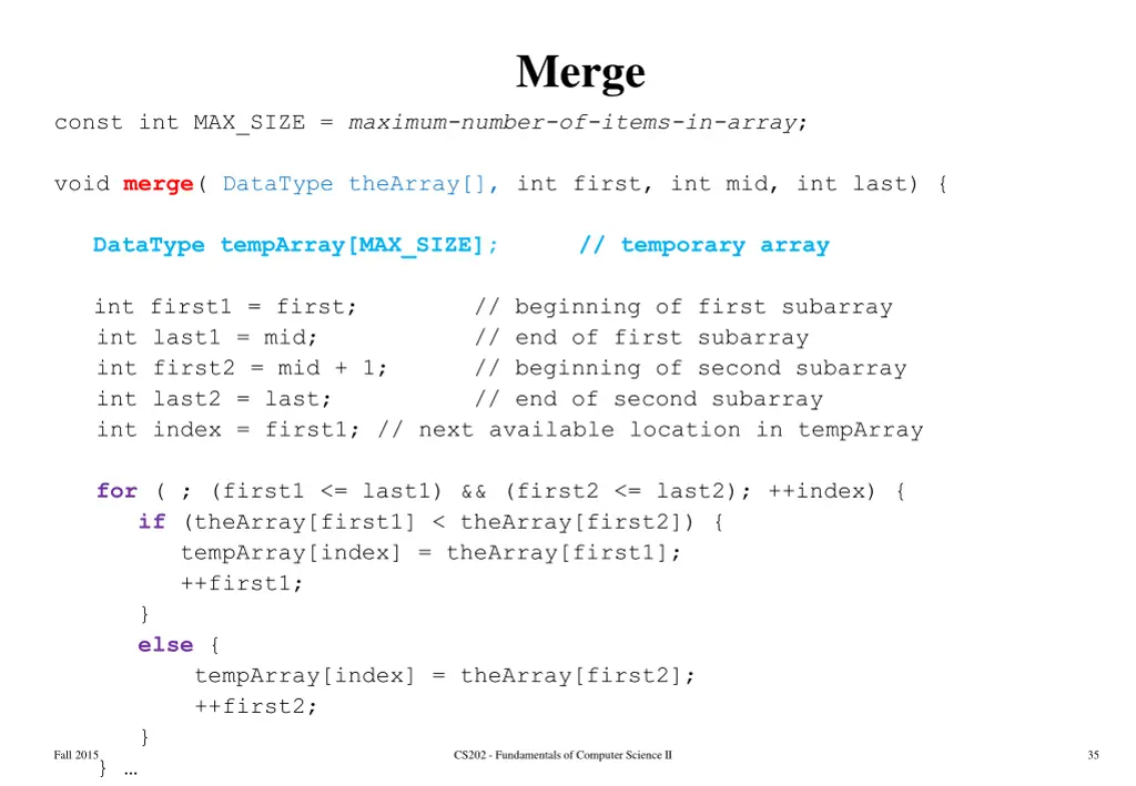 merge