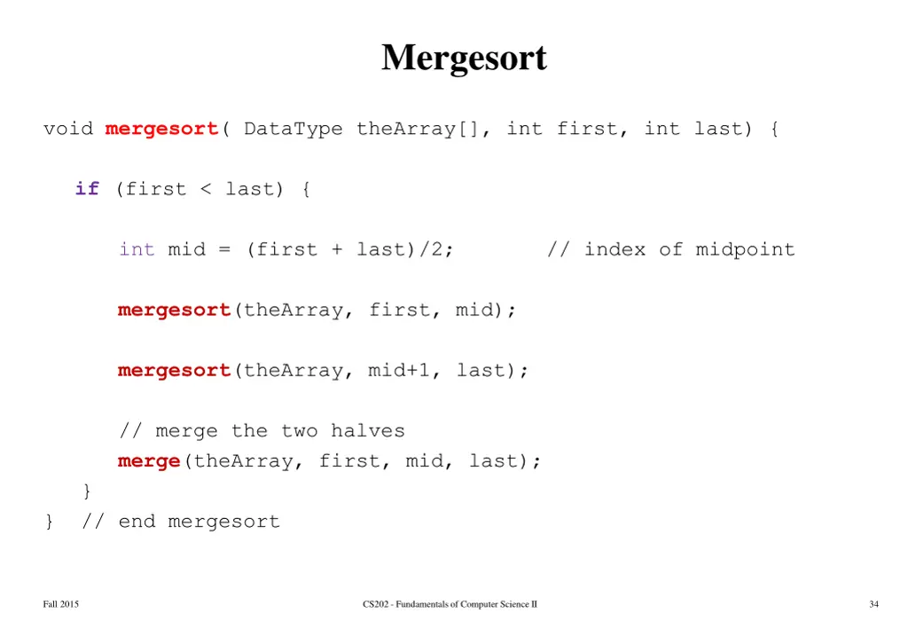 mergesort 1