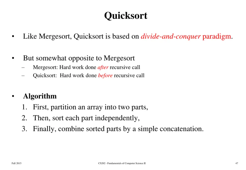 quicksort 1