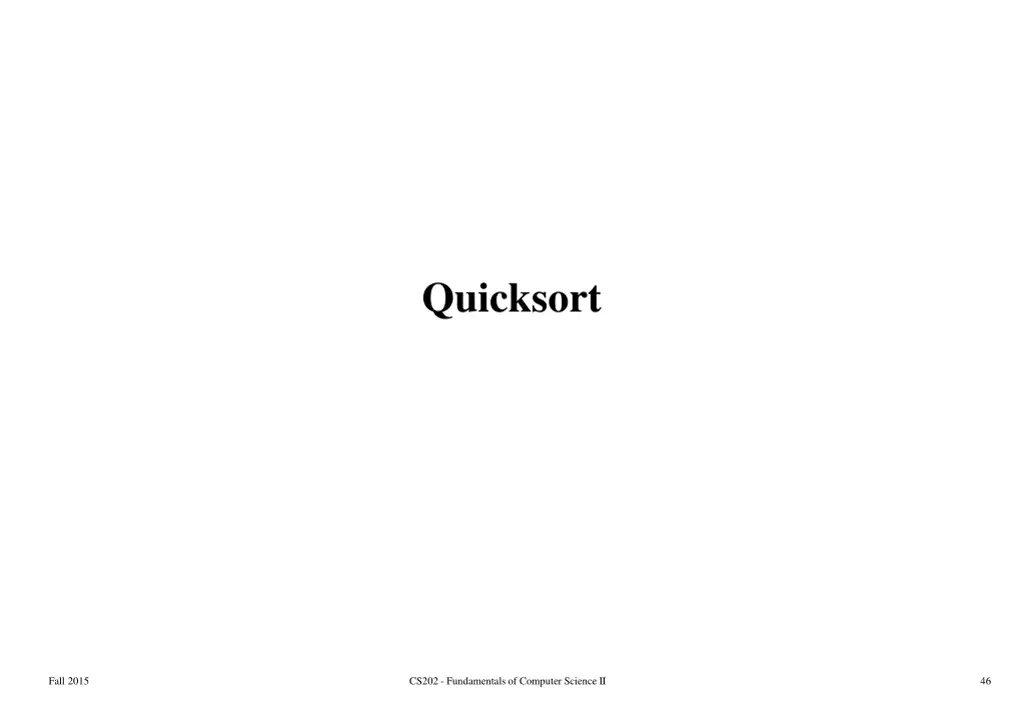 quicksort