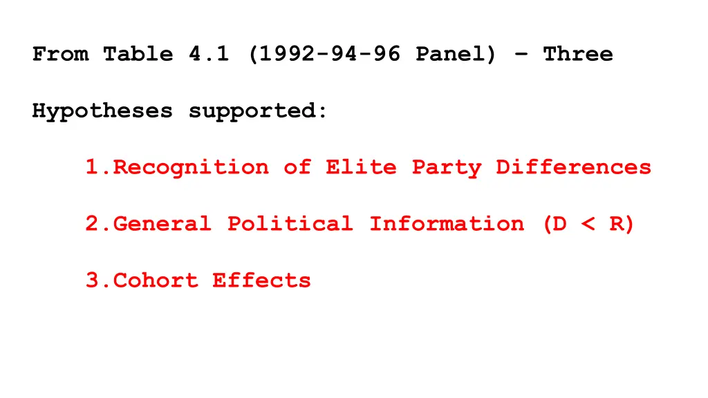 from table 4 1 1992 94 96 panel three