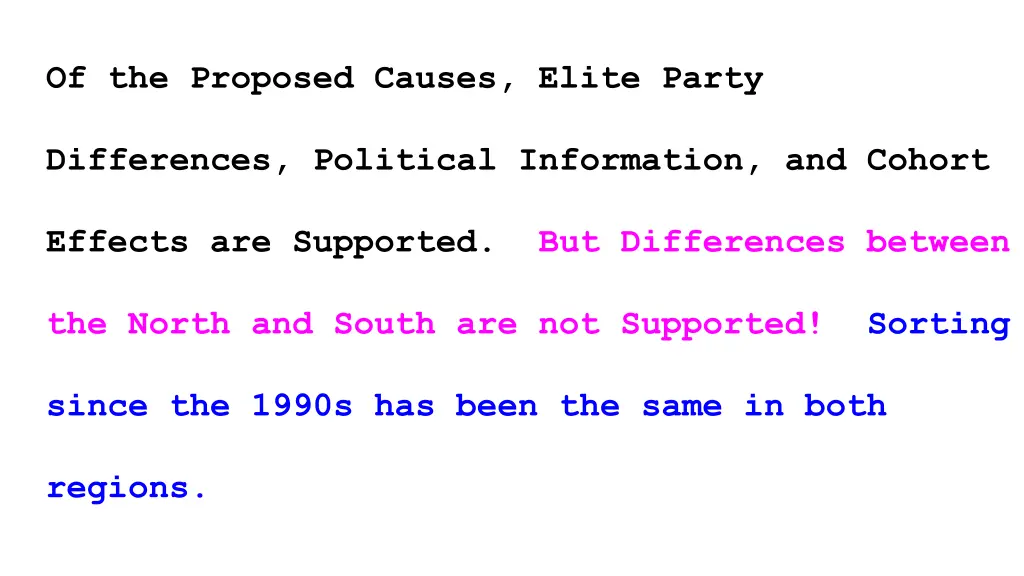 of the proposed causes elite party