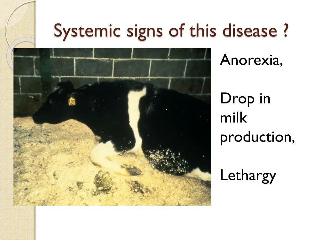 systemic signs of this disease