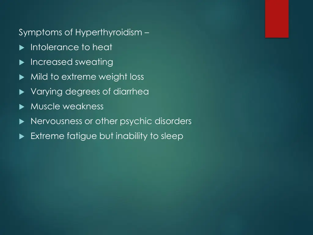 symptoms of hyperthyroidism